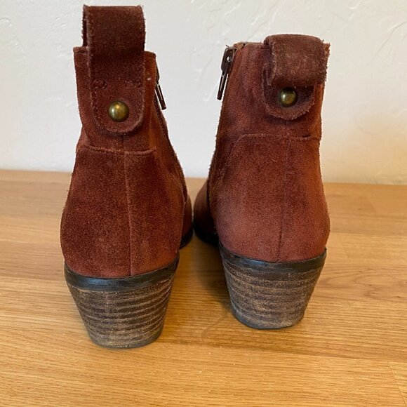 Sole Society Vixen Red Suede Western Booties - Picture 5 of 11